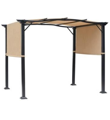 China Wholesale Retractable Sunshade Garden Shed Waterproof Retractable Outdoor Pergola Yard 3x3 Gazebo Awning for sale