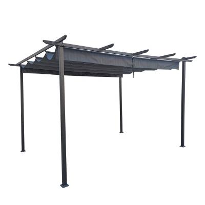 China Hot Selling Customized Easily Assembled Sunshade And Parking Outdoor Canopy 3x3 3x4 Garden Yard Pergola for sale