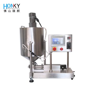 China Desktop Servo Motor Control Syringe Tube Filling Machine Semi Automatic Tube Filling And Sealing Machine With Ceramic Piston Pump For Gel Paste Filling for sale