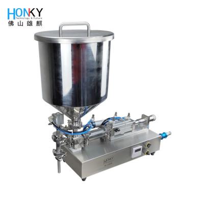 China Desktop Semi Automatic 200ml Liquid Shampoo Paste Filling Machine High Precision For Daily Chemical Filling And Packing for sale