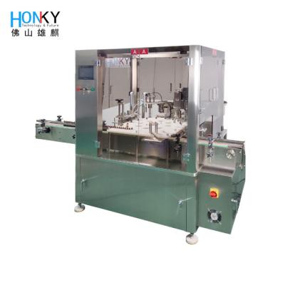 China Automatic 15ml Glass Bottle Filling Capping Machine With Servo Capping Head for sale