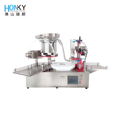 China Desktop Full Automatic Liquid Vial Filling And Capping Machine met vulfunctie voor het glasfles Te koop