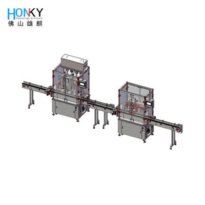 China Full Automatic Detergent Liquid Filling Line Daily Chemical Automatic Filling Machine With High Precision Filling Pumps for sale