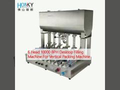 6 Head 10000 BPH Desktop Filling Machine For Vertical Packing Machine