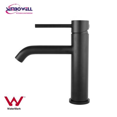 China Watermark 304 Stainless Steel Matt Black Finish Basin Mixer Basin Mixer Taps Basin Taps Bathroom Faucet for sale