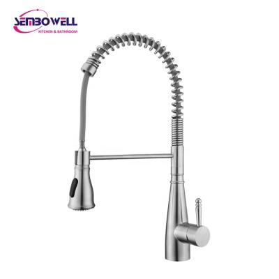 China Modern Kitchen Stainless Steel Pull Out Pull Down Kitchen Faucet Kitchen Mixer for sale