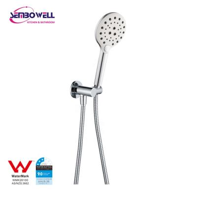 China Needle Free Round Hand Shower Kit Rain Shower Bracket ABS Brass Hand Shower Head for sale