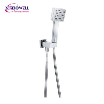 China Without Needle 2021 Wholesale Factory Supply Watermark Square Hand Shower Kit Rain Shower Bracket Hand Shower Set for sale