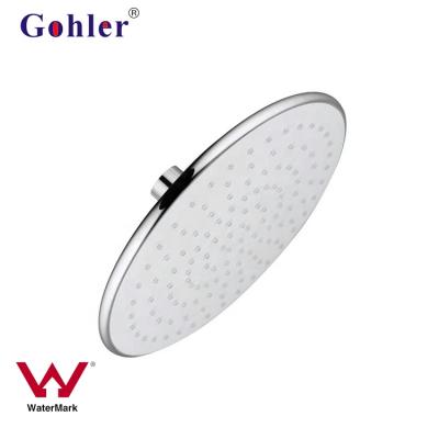 China Without Referral Watermark WELS Shower Bathroom ABS Plastic Rain Shower Head Chrome Overhead Shower Head for sale