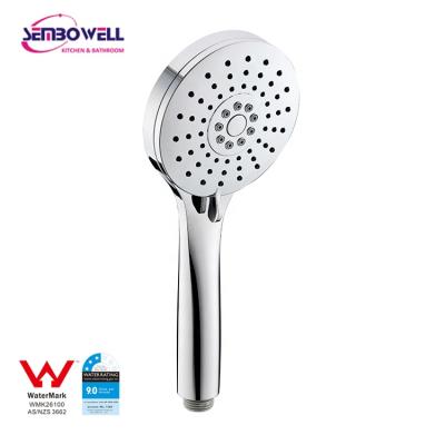 China Without Switch Chrome Bathroom ABS Plastic Rain 3-Function Hand Shower Head for sale