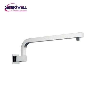 China Without Diverter High Quality Sembowell Chrome Wall Mounted Brass Shower Arm With Flange for sale