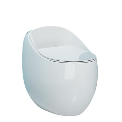 China Modern minimalist egg shaped toilet bathroom floor closestool for sale