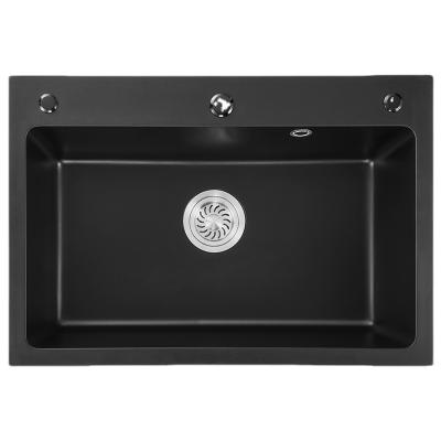 China Modern Black Quartz New Product Sink Multifunctional KITCHEN SINK for sale