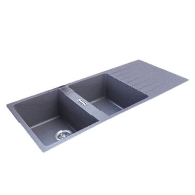 China New Product Black Quartz Double Sink Modern KITCHEN SINK for sale