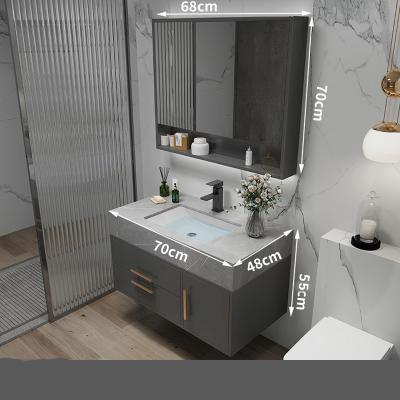 China 70cm modern wall cabinet mirror cabinet modern ordinary quality washbasin with bathroom cabinet for sale