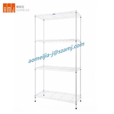 China Sustainable Customized Metal 4 Layers Wire Display Stand For Retail Stores for sale