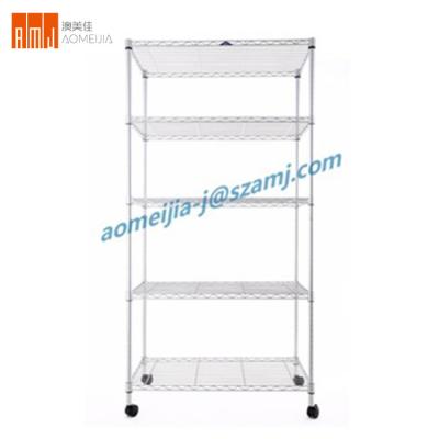 China Sustainable Universal Household Storage Adjustable Rack Shelf 5 Layers for sale