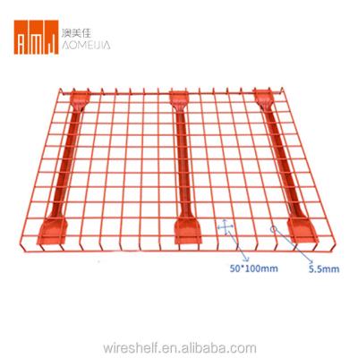 China Suitable for outdoor warehouse storage metal grid metal pallet wire mesh steel decking for sale