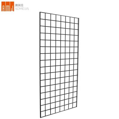 China Environmental Friendly Custom Design Size Metal Display Rack Assembly Wire Mesh Gridwall Panels for sale