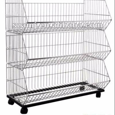 China Stacking Stackable Wire Mesh Basket for sale