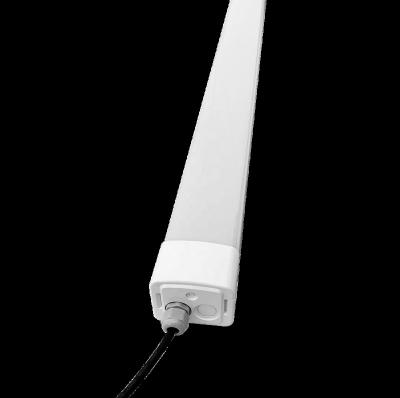 China Warehouse 120cm 60W LED Tri-Proof Light With Detachable Endcaps IP65 Position Light Fixture 140lm/w for sale