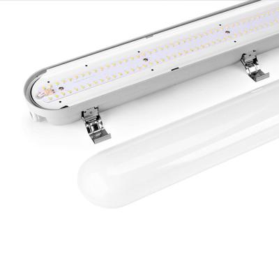 China 31W-55W warehouse led flat tube led batten light indoor lighting IP65 led tri proof light for sale