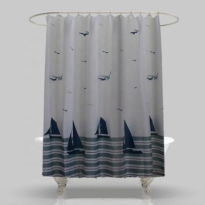 China Viable Wholesale Custom Printed Bathroom Deco Art Decoration Hotel Shower Curtains Designers Shower Curtain Waterproof Polyester for sale