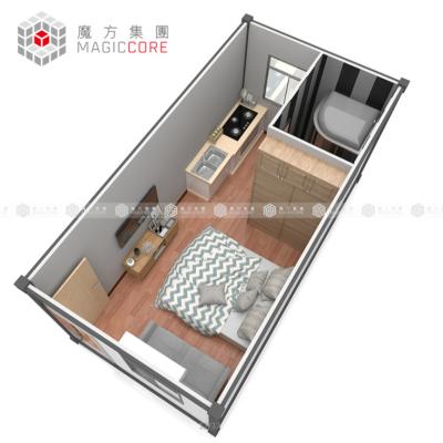 China prefab house prefabricated modern prefab house prefab duplex 20ft container house en venta