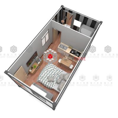 중국 Durable Detachable Movable Container House 20ft 40ft Room Prefrabicated 판매용