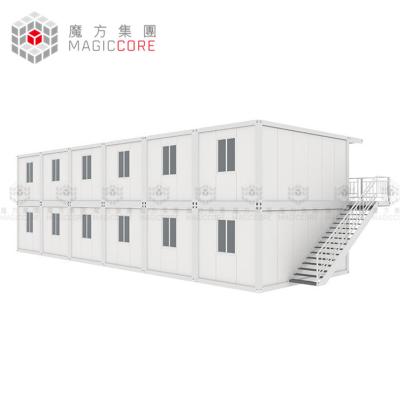 China Factory Custom Sandwich Panel Portable Container House 2 Bedroom 20ft 40ft Steel 2 Story Container House for sale