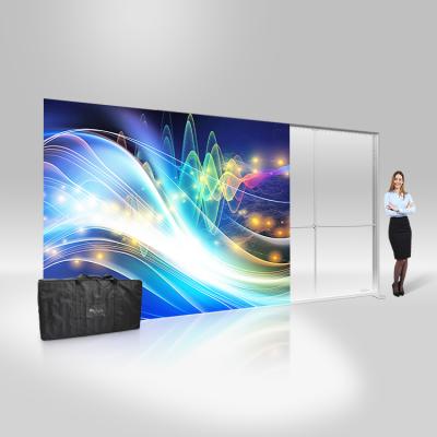 China Luxury Customized Frameless Fabric Led Light Box Display For Trade Show for sale