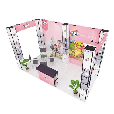 China Hot Sales Luxury Custom Portable Trade Show Booth 10x10 Modular Exhibition Booth for sale