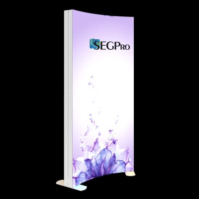 China Factory price luxury manufacturer-supplier led fabric frameless seg curved light box display for sale