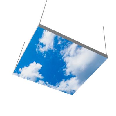 China Frameless Fabric Lightbox Luxury Suspended Aluminum Profile Led Portable Light Box For Store Display for sale