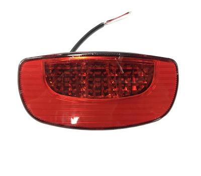 China ROHS most high powerful cheap luxury 24v 36v 48v led electric tail scooter ebike parts rear light number plate accessory for sale