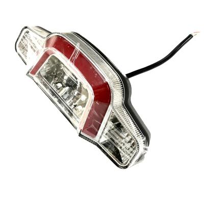 China ROHS DIY 24v 36v 48v led electric tail scooter ebike parts rear light number plate accessory for sale