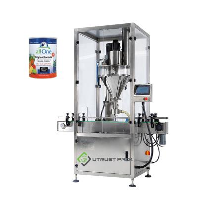 China Automatic Small Food Powder Weighing Filling Packing Machine For Sugar Spices Can Filling Price for sale