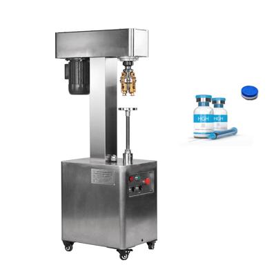 China Medical Beverage Vial Cap Closing Machine 8mm Glass Bottle Crimping Machine for sale