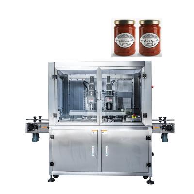 China Full Automatic Food Twist Off Glass Bottle Capping Machine Can /Bottle /Glass For Tomato Sauce 304 Stainless Steel for sale