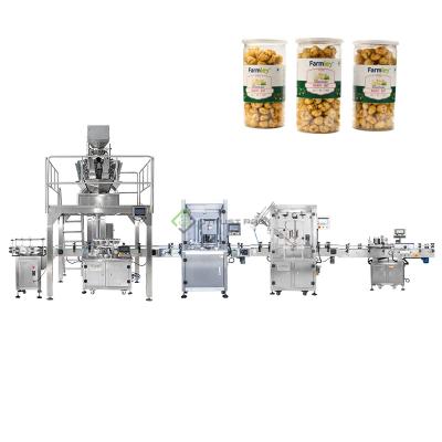 China Automatic Food Snack Boxes Filling Sealing Labeling Packing Line for sale