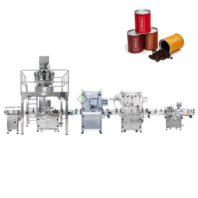 China Automatic Green Food Bean Can Food Packing Sealing Production Line for sale