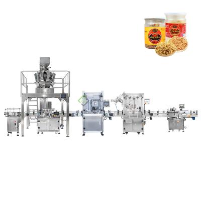 China Automatic Tin Can Quantitative Packaging Machine Food Meat Silk Line for sale