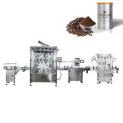 China Food Automatic Coffee 850g Powder Filling Packing Line Auger Powder Filler Line for sale