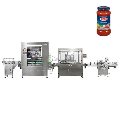 China Automatic Food Marinara Tomato Sauce Can Filler Seamer For Ketchup Packaging for sale