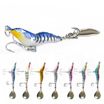 China Hot Sale 40Mm 50Mm 60Mm 65Mm Metal Lead Jig Head Hot Artificial Spinner Bait Live Shrimp Lures Fishing With Hard for sale