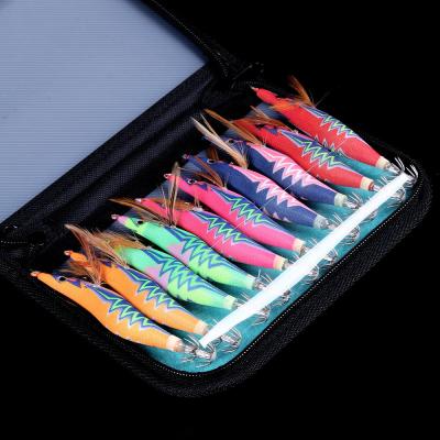 China 2.5#3.0#3.5# Simulation Shrimp Sea Fishing Squid Plastic Artificial Luminous Needle Set Shrimp Fishing Lure for sale