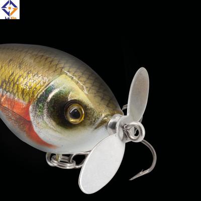 China 2020 Wholesales Plastic Crank Bait Floating Propeller Hard Artificial Lure for sale