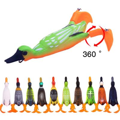 China Hot-selling Topwater Lie Snap Lure Floating Hooks Hard Bait Propeller Fishing Lures Fins Bend for sale