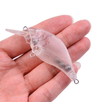 China ABS Plastic 3D Eyes Blank Crankbaits Unpainted Fishing Lure Hard Lure DIY Minnow Snap Fishing Lure Blanks Bait for sale