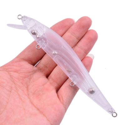 China ABS Plastic Mini Minnow Hard Bait High Quality Unpainted Floating Empty Lure for sale